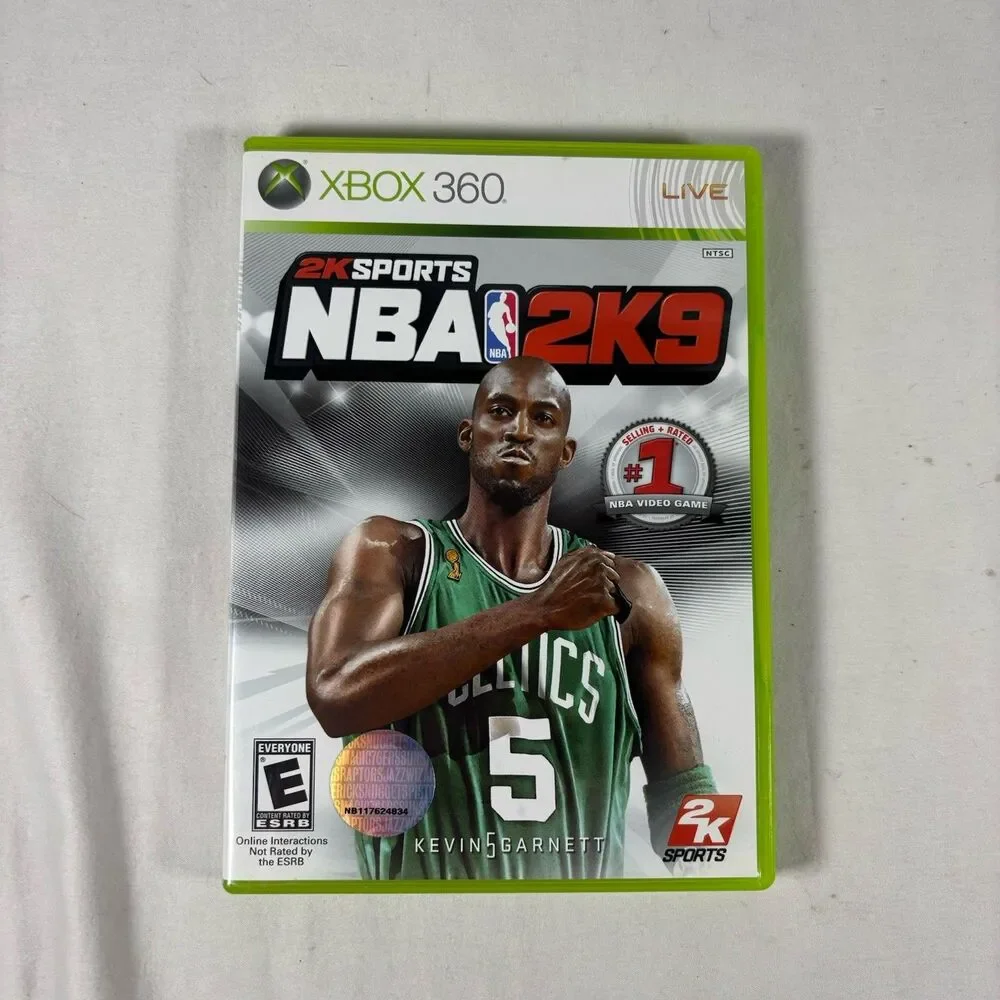 NBA 2K9 Xbox 360 Complete CIB with Disc Kevin Garnett Cover